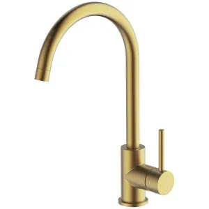 Gareth Ashton Lucia Goose Sidelever Mixer 3K4-BB by Gareth Ashton, a Kitchen Taps & Mixers for sale on Style Sourcebook