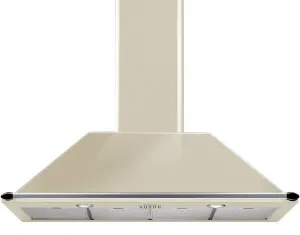 Smeg 110cm Victoria Aesthetic Cream Canopy Rangehood KT110PA by Smeg, a Rangehoods for sale on Style Sourcebook