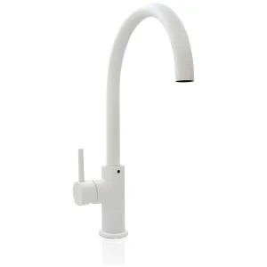 Billi Home Round Gooseneck Mixer Tap - Matte White 991600GMW by Billi, a Kitchen Taps & Mixers for sale on Style Sourcebook