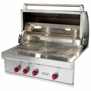 WOLF 91cm Built-in Outdoor Natural Gas Grill with Griddle Plate ICBOG36-825199 by Wolf, a BBQs for sale on Style Sourcebook