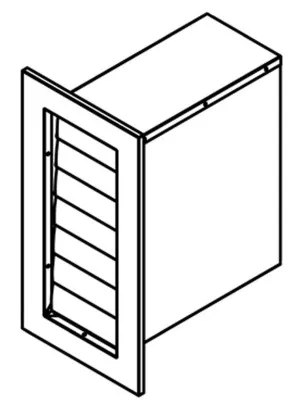 Qasair Back Draft Wall Vent Vertical Twin Motor Ducting BDWVV2 by Qasair, a Rangehoods for sale on Style Sourcebook