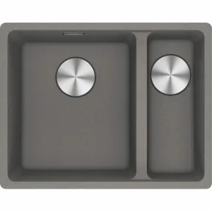 Franke Maris 340/150mm 1 and 1/2 Bowl Right Topmount Sink Stone Grey MRG660-SBRSGB by Franke, a Kitchen Sinks for sale on Style Sourcebook