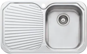 Oliveri Petite Single Bowl Left Hand Drainer Topmount Sink PE322 by Oliveri, a Kitchen Sinks for sale on Style Sourcebook