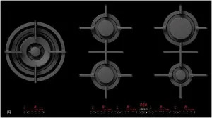 V-ZUG 90cm GAS951GSBZ Natural Gas Cooktop 3107265505 by V-ZUG, a Cooktops for sale on Style Sourcebook