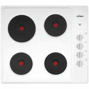 Chef 60cm Electric White Cooktop CHS642WB by Chef, a Cooktops for sale on Style Sourcebook