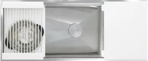 The Galley Ideal Workstation 3 Culinary Kit with DryDock - White Resin IWS-3-S-DD-12-S-WH by The Galley, a Kitchen Sinks for sale on Style Sourcebook