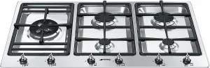 Smeg 90cm Classic Aesthetic Natural Gas Cooktop PSA906-4 by Smeg, a Cooktops for sale on Style Sourcebook