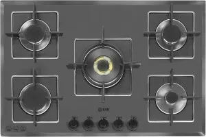 ILVE 77cm Grigio Lusso Natural Gas Cooktop ILGV775 by Ilve, a Cooktops for sale on Style Sourcebook