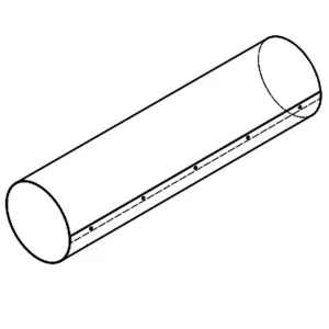 Qasair 600mm Rangehood Ducting RDL600 by Qasair, a Rangehoods for sale on Style Sourcebook