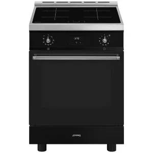 Smeg 60cm Black Pyrolytic Freestanding Oven C6IPBLT2 by Smeg, a Cooktops for sale on Style Sourcebook