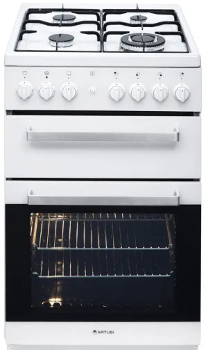 Artusi 54cm Natural Gas White Freestanding Oven AFGG54EG by Artusi, a Cooktops for sale on Style Sourcebook