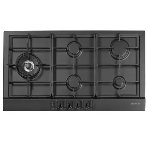 Artusi 90cm Natural Gas Cooktop Matte Black AGH91MB by Artusi, a Cooktops for sale on Style Sourcebook