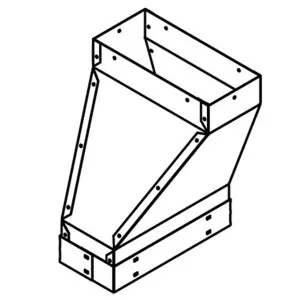 Qasair Twisted Transition Single Motor Ducting TT1 by Qasair, a Rangehoods for sale on Style Sourcebook
