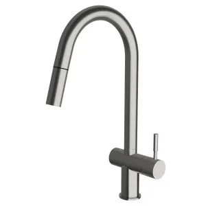 Sussex Taps Voda Pull Out Sink Mixer Tap - Brushed Gunmetal VSMPO-13 by Sussex Taps, a Kitchen Taps & Mixers for sale on Style Sourcebook