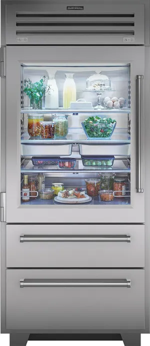 Sub-Zero Pro 660L Built-In Bottom Mount Fridge with Glass Door ICBPRO3650GLH by Sub-Zero, a Refrigerators, Freezers for sale on Style Sourcebook