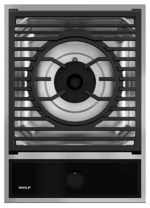 WOLF Transitional 38cm LPG Gas Multifunction Module Cooktop ICBMM15TF/S/LP by Wolf, a Cooktops for sale on Style Sourcebook