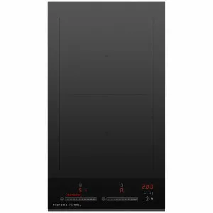 Fisher & Paykel Series 7 30cm Induction Cooktop with SmartZone Black Glass CI302DTB4 by Fisher & Paykel, a Cooktops for sale on Style Sourcebook