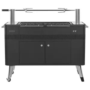 Everdure By Heston Blumenthal EVERDURE HUB Charcoal BBQ with Rotisserie Black HBCE2BB by Everdure by Heston Blumenthal, a BBQs for sale on Style Sourcebook