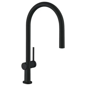 Hansgrohe Talis M54 210 1jet Pull Out Kitchen Mixer Tap - Matte Black S 72802673 by Hansgrohe, a Kitchen Taps & Mixers for sale on Style Sourcebook
