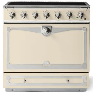 La Cornue Albertine 90cm Induction Freestanding Oven Morning Dew with Brushed Nickel ALB90EIMD-N by La Cornue, a Cooktops for sale on Style Sourcebook