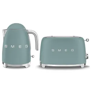 Smeg Kettle and 2 Slice Toaster Breakfast Pack Emerald Green KLF03EGMAUTSF01EGMAU by Smeg, a Small Kitchen Appliances for sale on Style Sourcebook