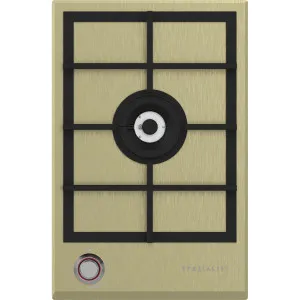 Spezialist 34cm Natural Gas Cooktop with Stainless Steel Plate Brass Surface S30341SPBBRNG by Spezialist, a Cooktops for sale on Style Sourcebook