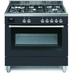 Fratelli 90cm Milano Dual Fuel Freestanding Oven/Stove Anthracite MI29650FEMANT by Fratelli, a Cooktops for sale on Style Sourcebook