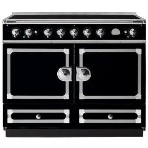 La Cornue Cornufe 110cm Induction Freestanding Oven Shiny Black with Polished Chrome CFE110EIBL-C by La Cornue, a Cooktops for sale on Style Sourcebook
