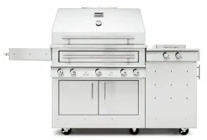 Kalamazoo K750 Hybrid Fire Freestanding LPG Grill with Side Burner K750HS-AU-LPCYL-M6 by Kalamazoo, a BBQs for sale on Style Sourcebook