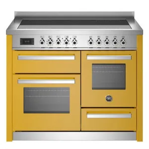 Bertazzoni Professional Series 110cm 5-Zone Induction Cooktop with Electric Triple Oven Cooker Giallo PRO115I3EGIT by Bertazzoni, a Ovens for sale on Style Sourcebook