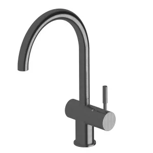 Sussex Taps Voda Curved Sink Mixer Tap - Smoke Gunmetal VSMC-54 by Sussex Taps, a Kitchen Taps & Mixers for sale on Style Sourcebook