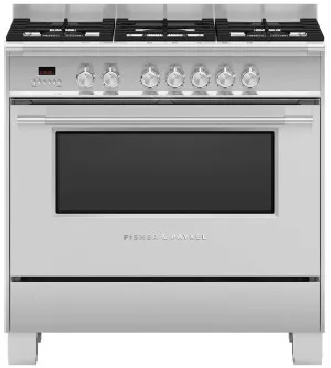 Fisher & Paykel Series 7 90cm Classic Freestanding Dual Fuel Cooker Stainless Steel OR90SCG4X1 by Fisher & Paykel, a Cooktops for sale on Style Sourcebook