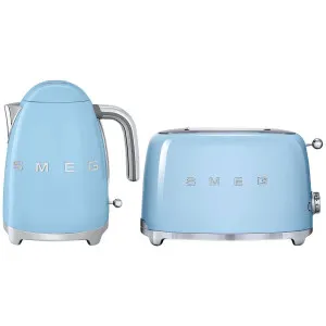 Smeg Kettle and 2 Slice Toaster Pack Pastel Blue KLF03PBAUTSF01PBAU by Smeg, a Small Kitchen Appliances for sale on Style Sourcebook