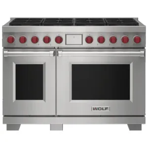 WOLF 122cm Freestanding Dual Fuel Oven/Stove with 8 Burners - Natural Gas ICBDF48850SPNG by Wolf, a Cooktops for sale on Style Sourcebook