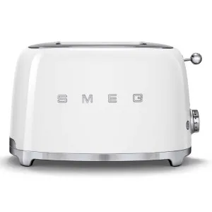 Smeg 50s Retro Style 2 Slice Toaster White TSF01WHAU by Smeg, a Small Kitchen Appliances for sale on Style Sourcebook