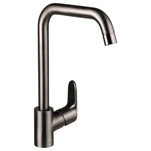 Hansgrohe Decor 260 1jet Sink Mixer Tap - Brushed Black Chrome 31820343 by Hansgrohe, a Kitchen Taps & Mixers for sale on Style Sourcebook