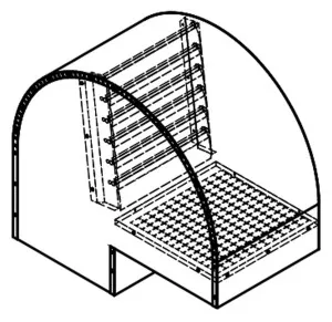 Qasair Back Draft Roof Cowl 250 Square Twin Motor Ducting BDRC250SQ by Qasair, a Rangehoods for sale on Style Sourcebook