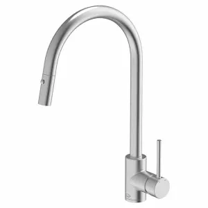 Abey Gooseneck Pull Out Kitchen Mixer Tap KTA037BR by Abey, a Kitchen Taps & Mixers for sale on Style Sourcebook