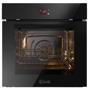 ILVE 60cm Professional Plus Single Electric Oven - Black Glass OV60STCT3BK by Ilve, a Ovens for sale on Style Sourcebook