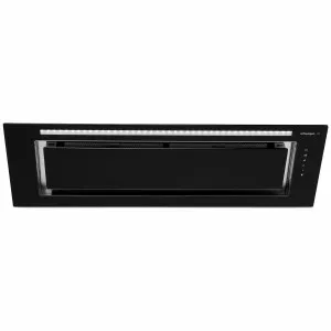 Schweigen 90cm Black Glass Under Canopy Rangehood with ISO Drive SP Motor KLS-9GLASSBLKSPPAK by Schweigen, a Rangehoods for sale on Style Sourcebook