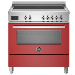 Bertazzoni 90cm Professional Red Induction Freestanding Oven PRO95I1EROT by Bertazzoni, a Cooktops for sale on Style Sourcebook