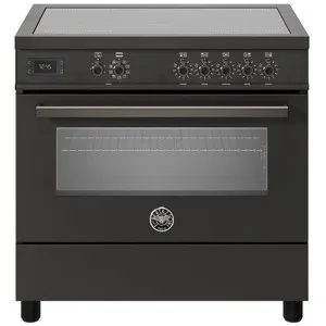 Bertazzoni 90cm Professional Dark Grey Induction Freestanding Stove PRO95I1ECAT by Bertazzoni, a Cooktops for sale on Style Sourcebook