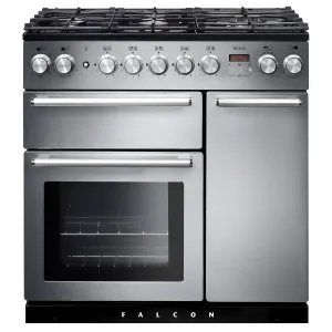Falcon 90cm Nexus Freestanding Dual Fuel Oven/Stove Stainless Steel and Chrome NEX90DFSS-CH by Falcon, a Cooktops for sale on Style Sourcebook