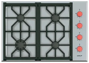 WOLF Professional 76cm LPG Gas Cooktop ICBCG304P/S/LP by Wolf, a Cooktops for sale on Style Sourcebook