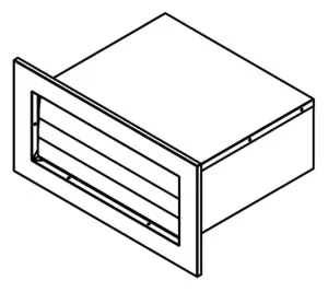Qasair Back Draft Wall Vent Twin Motor Ducting BDWVH2 by Qasair, a Rangehoods for sale on Style Sourcebook