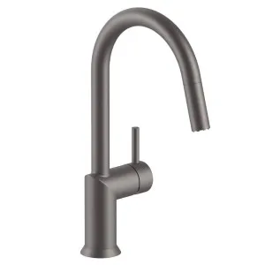 Fantini Nostromo Sink Mixer with Pull Out Hose - Matte Gunmetal PVD 42P51852FZ by Fantini, a Kitchen Taps & Mixers for sale on Style Sourcebook