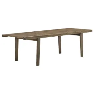 De La Espada 98.6F Outdoor Dining Table - Oak with Black Oil Finish 580-98-6F by De La Espada, a Dining Tables for sale on Style Sourcebook