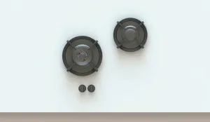 Pitt Baluran 2 Burner Natural Gas Cooktop Professional Brass BALURAN2PTNG by Pitt, a Cooktops for sale on Style Sourcebook