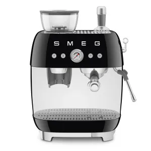 Smeg 50s Style Espresso Machine with Built-in Grinder Black EGF03BLAU by Smeg, a Espresso Machines for sale on Style Sourcebook