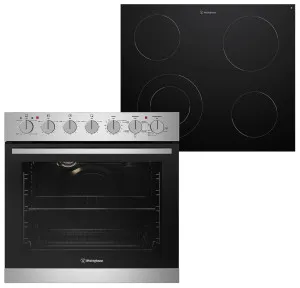 Westinghouse 60cm Electric Oven & 60cm Ceramic Cooktop Pack WVE645SC by Westinghouse, a Ovens for sale on Style Sourcebook